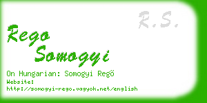 rego somogyi business card